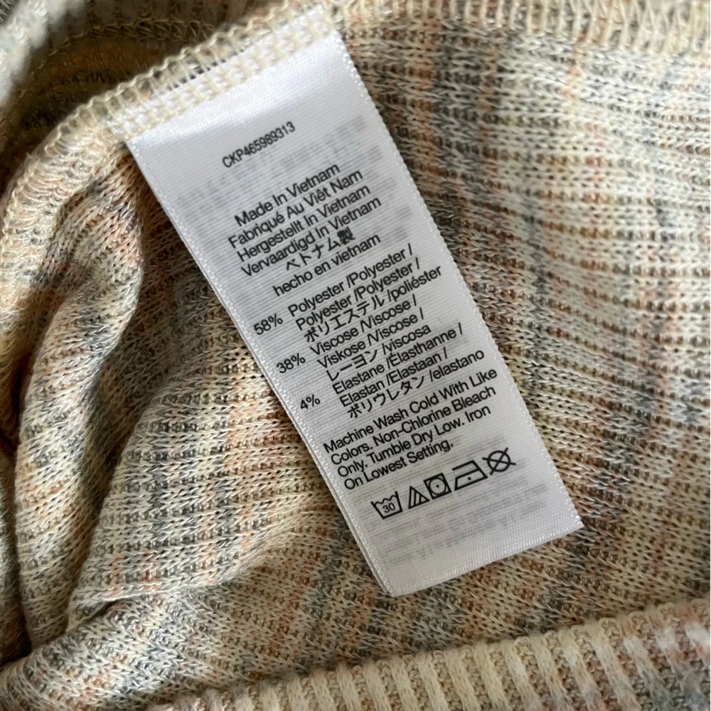Madewell Space Dye Faux-Wrap Top - Picture 6 of 6